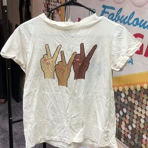 Peace Sign Graphic Women's T-Shirt